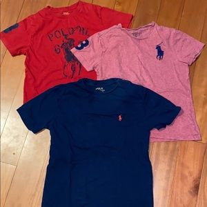 Set of 3 Polo Ralph Lauren Short Sleeve Tshirts